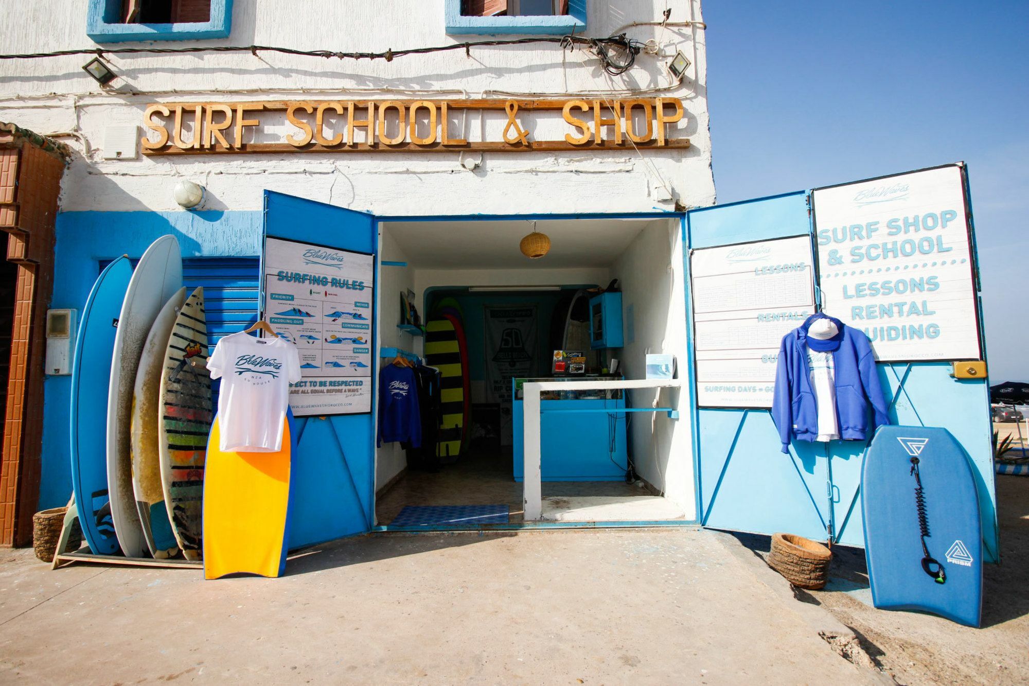 Blue Waves Surf House Hotel Agadir Bagian luar foto