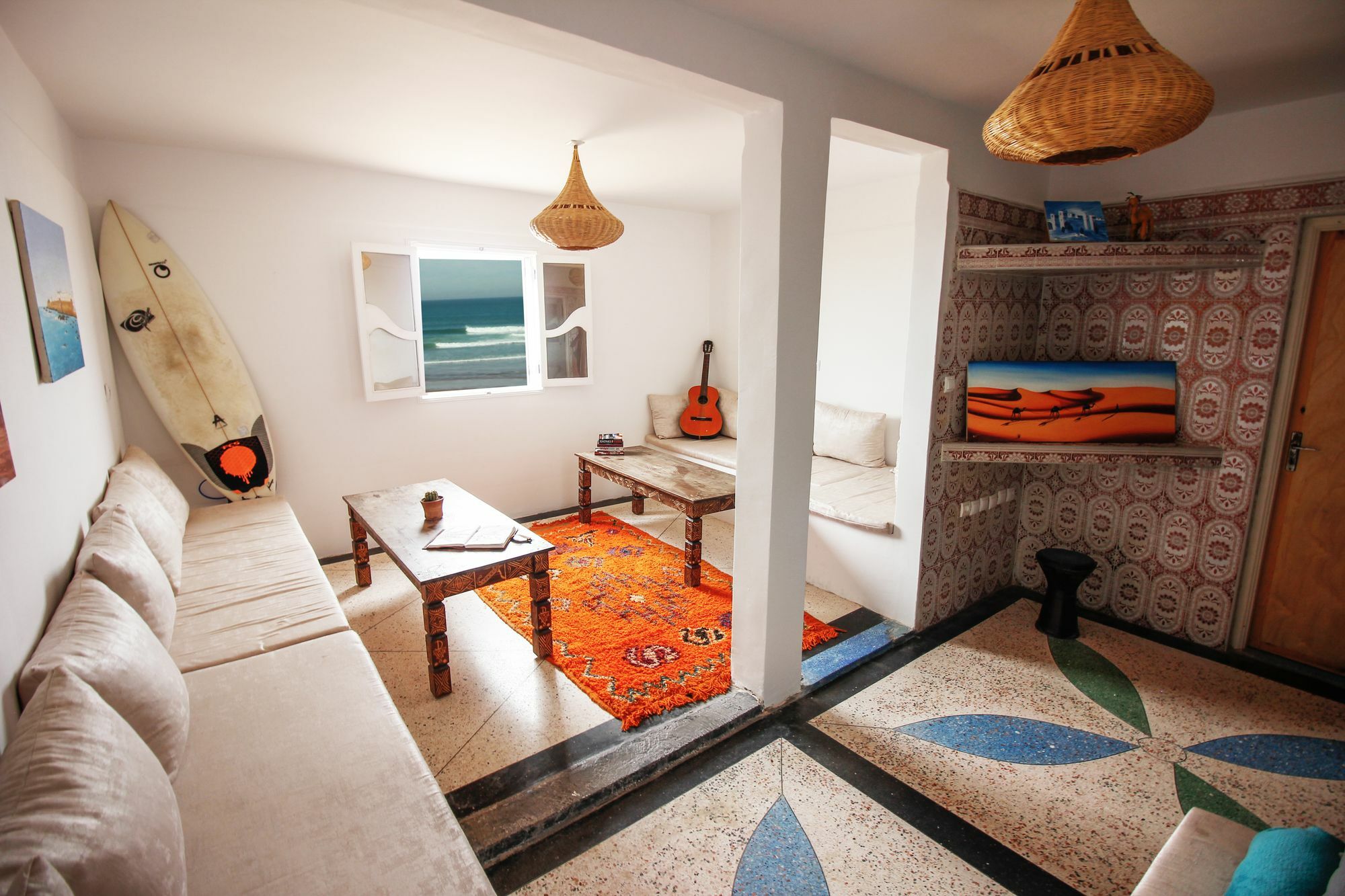 Blue Waves Surf House Hotel Agadir Bagian luar foto